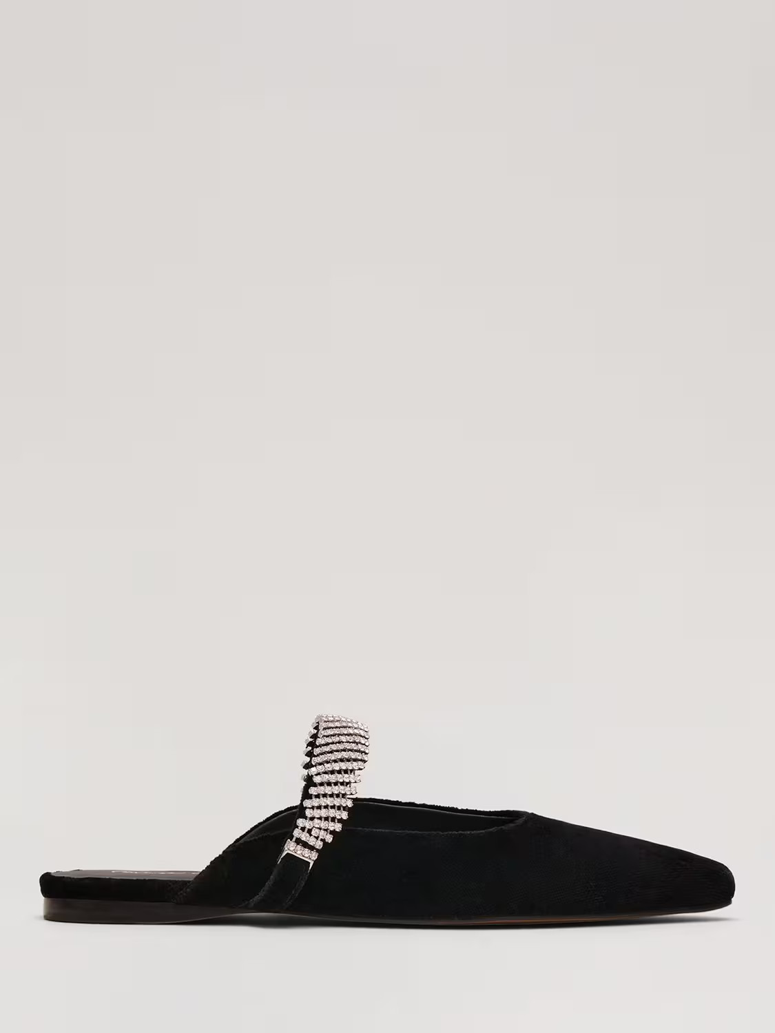 Phase Eight Velvet Mules, Black | John Lewis (UK)