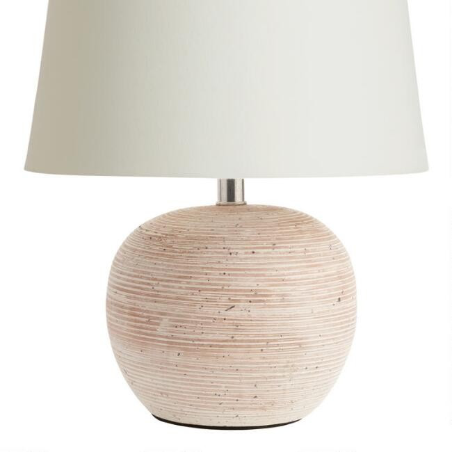Distressed Ridged Terracotta Accent Lamp Base | World Market