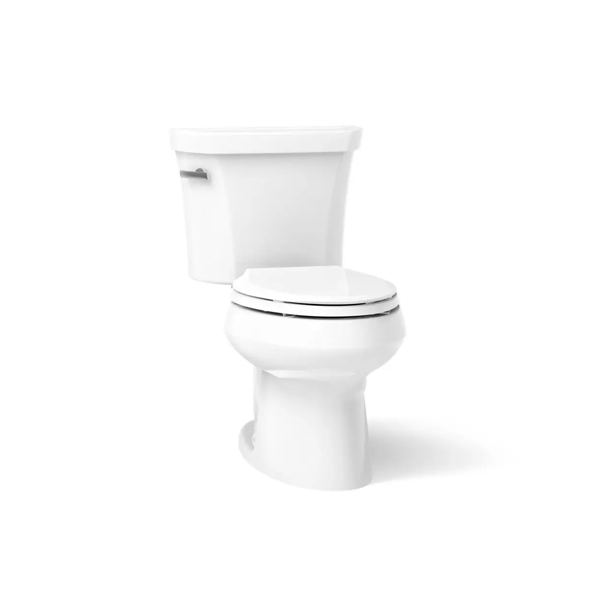KOHLER Cimarron White Elongated Chair height 12-in Rough-In WaterSense 1.28 GPF 2-piece Toilet one_size | 31621-0 | Lowe's