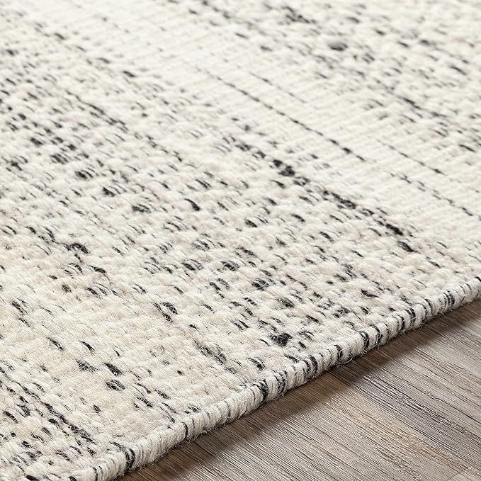 Wooly Natural Fiber Contemporary Living Room Bedroom Large Area Rug - Moroccan Farmhouse -100% Wo... | Amazon (US)