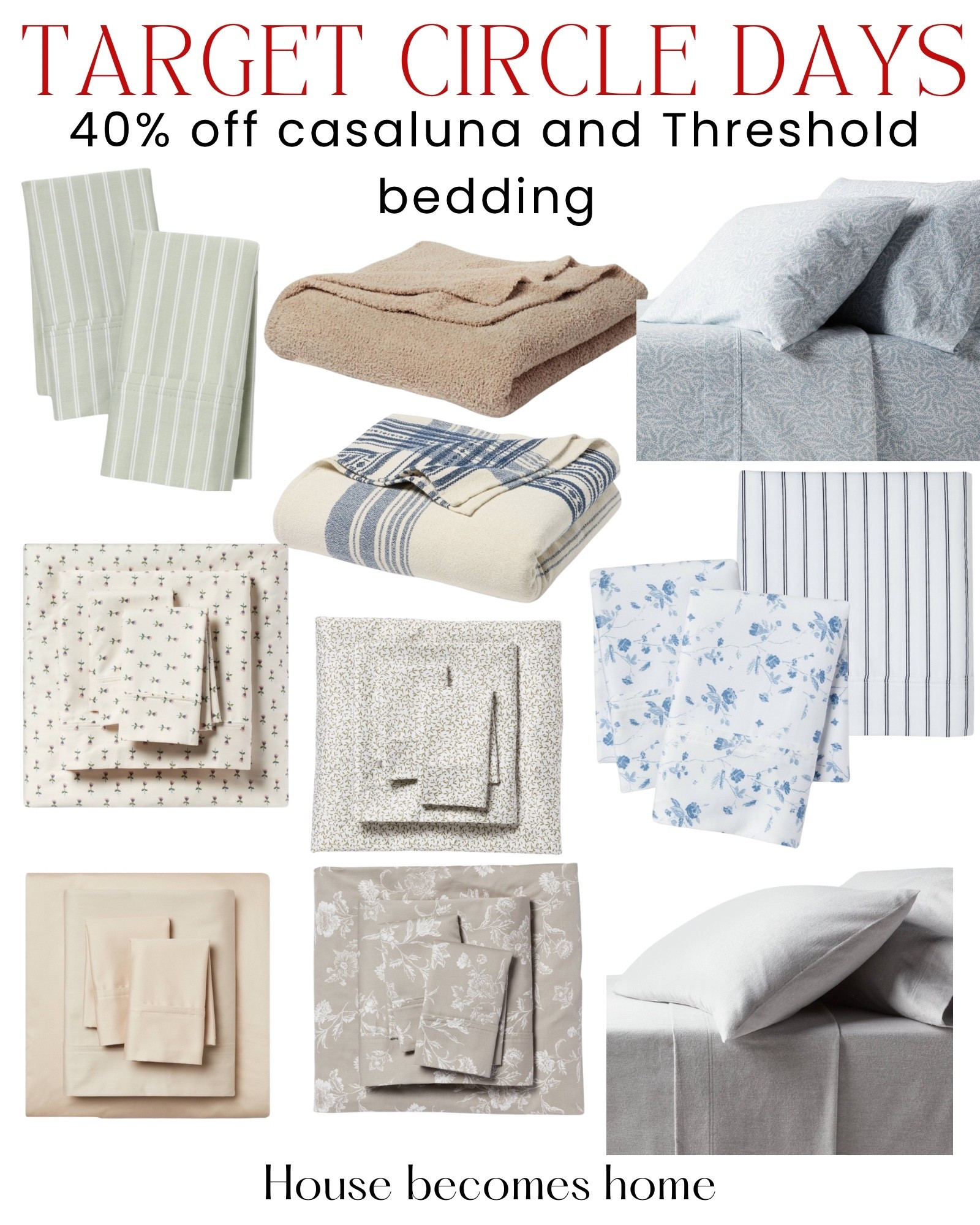 Target circle days! 40% off Casaluna and Threshold bedding and bath!

#LTKSaleAlert #LTKHome #LTKSeasonal