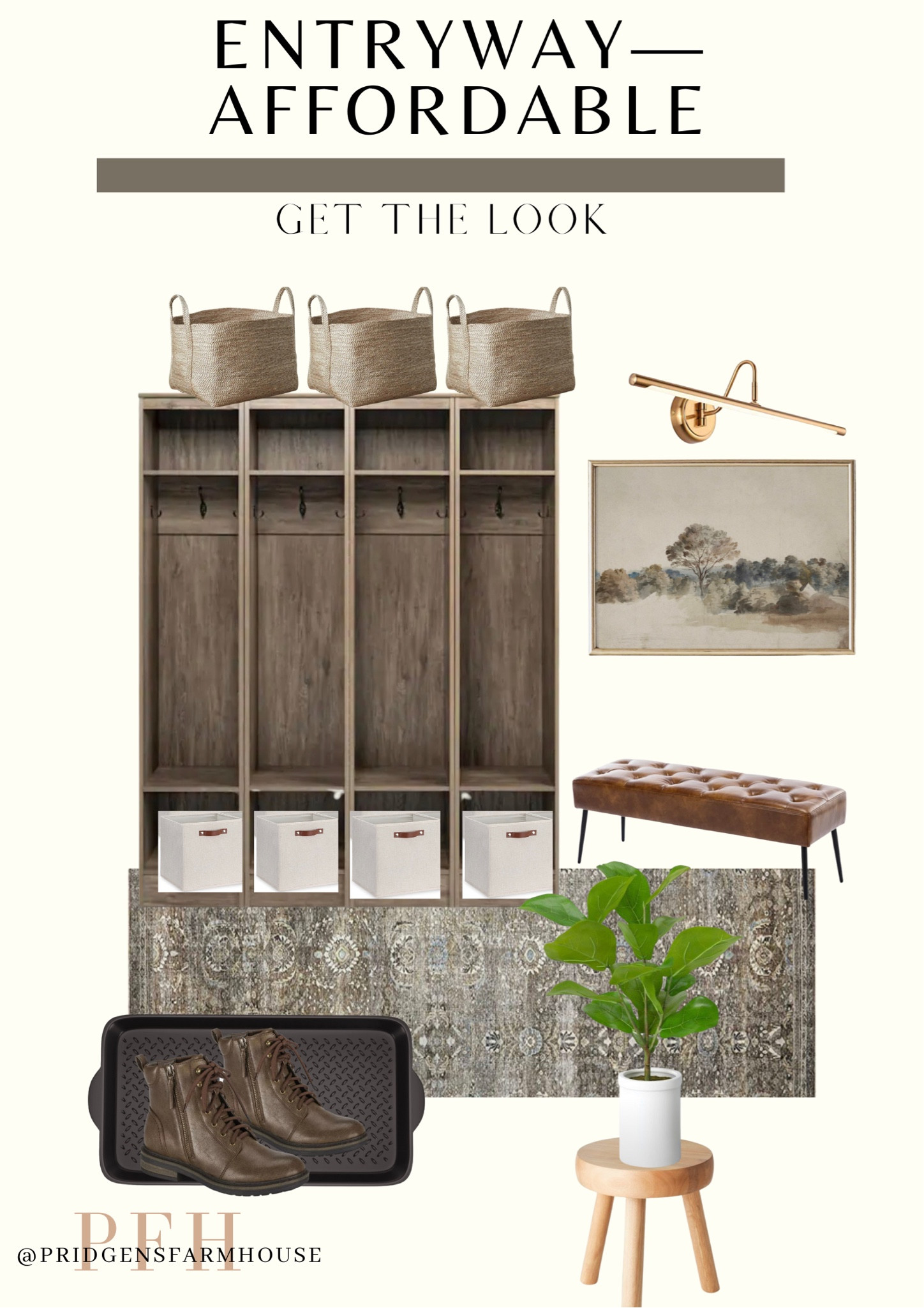 Entryway ideas, entryway design, entryway organization, loloi runner, Layla rug, stool, Target faux plant, Walmart leather bench, Etsy art, digital art, entryway hall tree, cube storage, large basket, Home Depot


#LTKstyletip #LTKhome #LTKsalealert