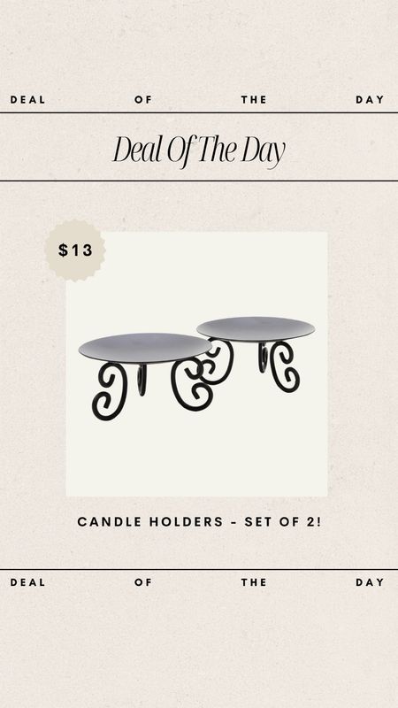 Deal of the Day - Candle Holders // set of 2 - only $13!

candle holders, iron candle holder, candle set, amazon finds, amazon deals, amazon decor, deal of the day, affordable home decor

#LTKFindsUnder50 #LTKHome #LTKStyleTip