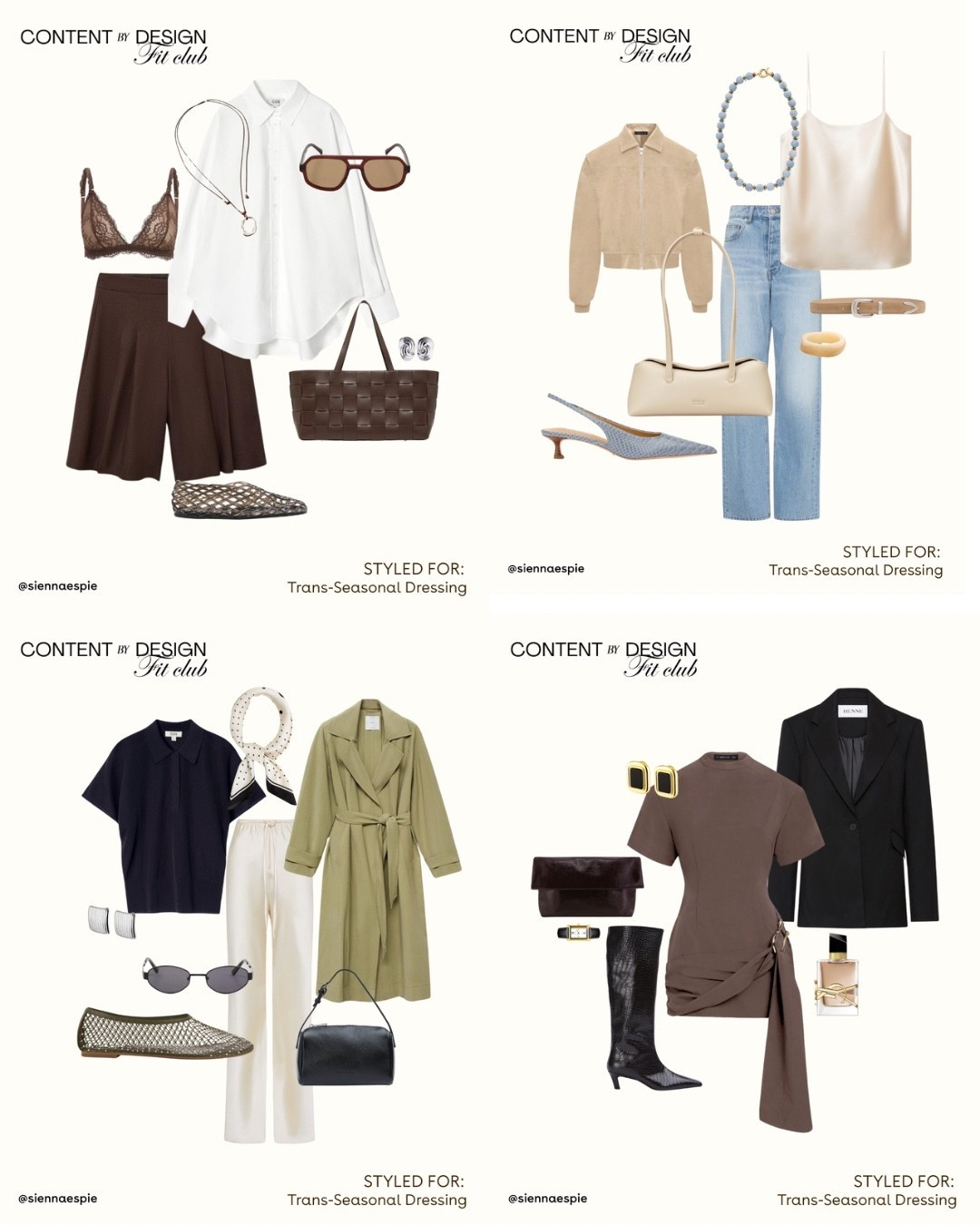 4 looks for trans-seasonal dressing 🤎 #dissh #spring 

#LTKspring #LTKstyletip #LTKaustralia