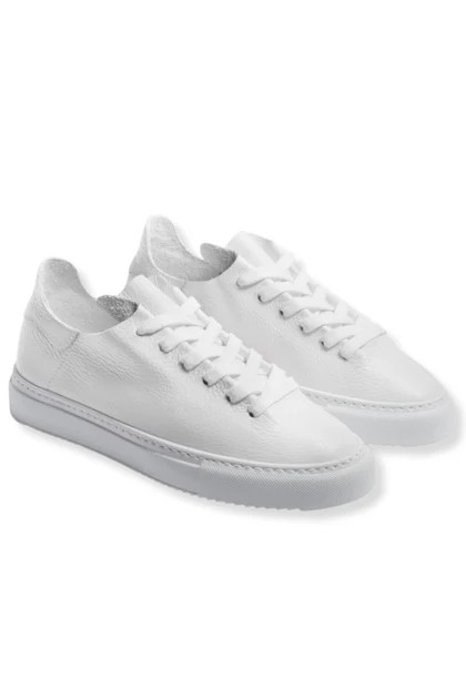 Sam Edelman Poppy White Leather Sneakers | The Willow Tree