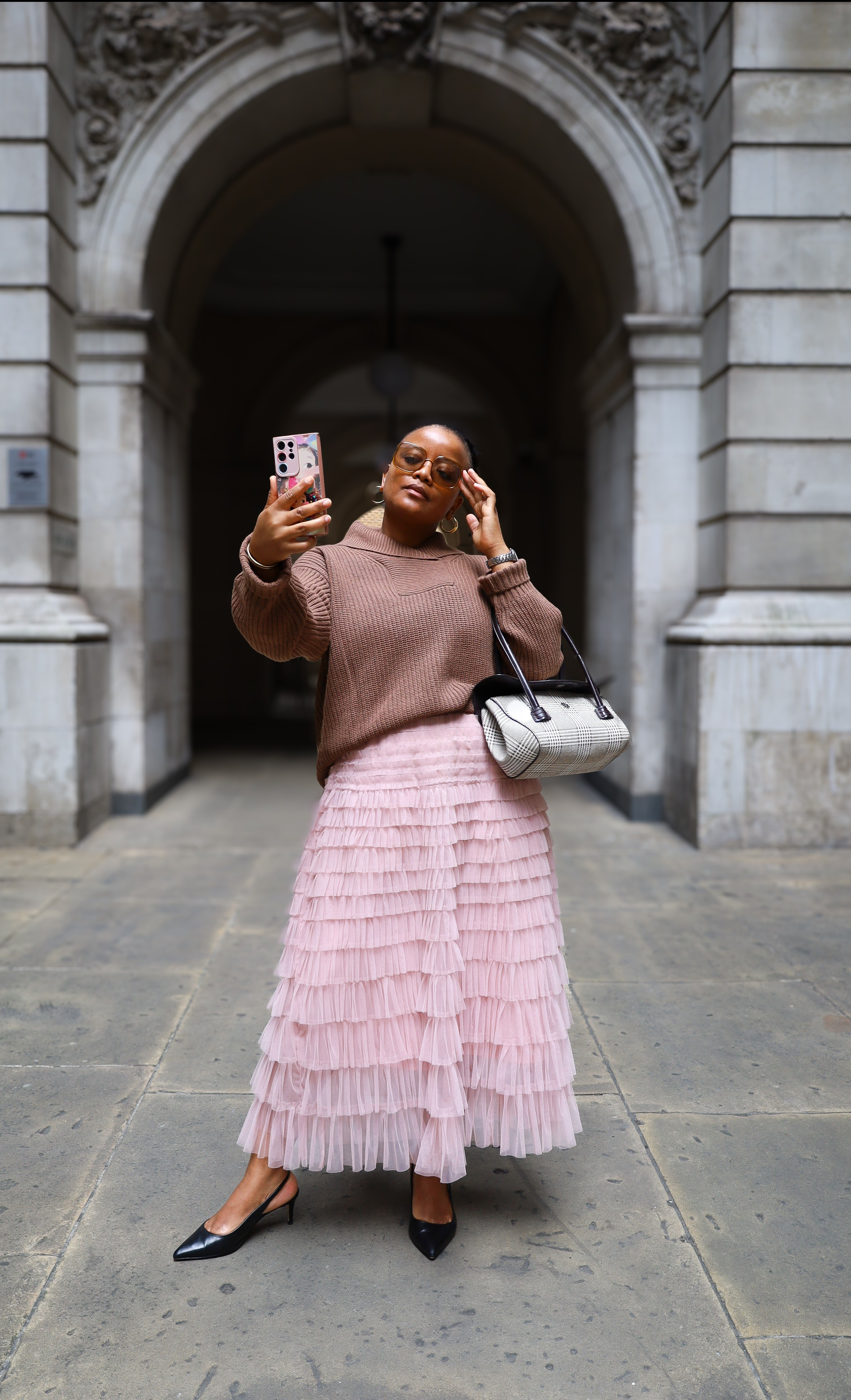 Cute autumn outfits. Tulle and knits.Reiss jumper and apricot tulle skirt with Kurt geiger slingbacks.

#LTKautumn #LTKmodest #LTKstyletip