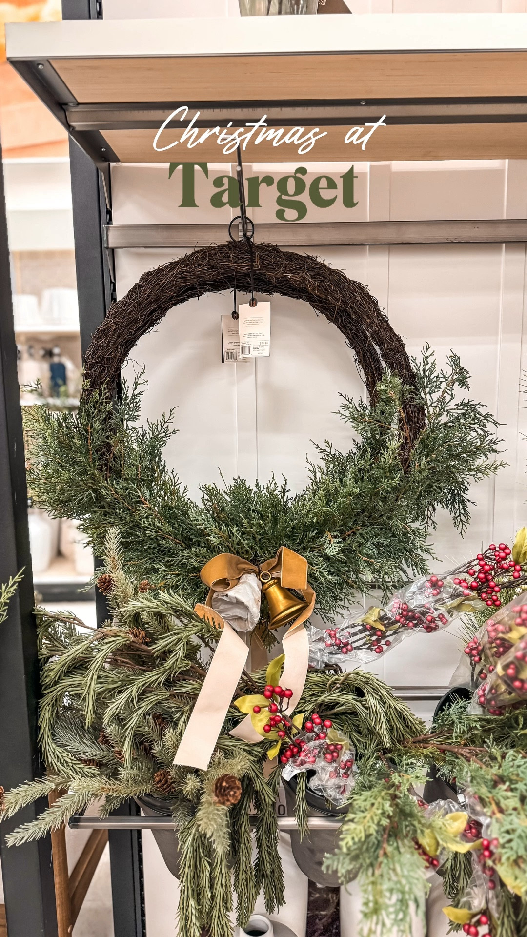 38” Christmas wreathes with bells
- classic holiday decorations 
- Christmas at target
 - greenery picks 

#targetstyle #ltkhome #ltkholiday #ltkseasonal

#LTKFindsUnder100 #LTKFindsUnder50 #LTKStyleTip