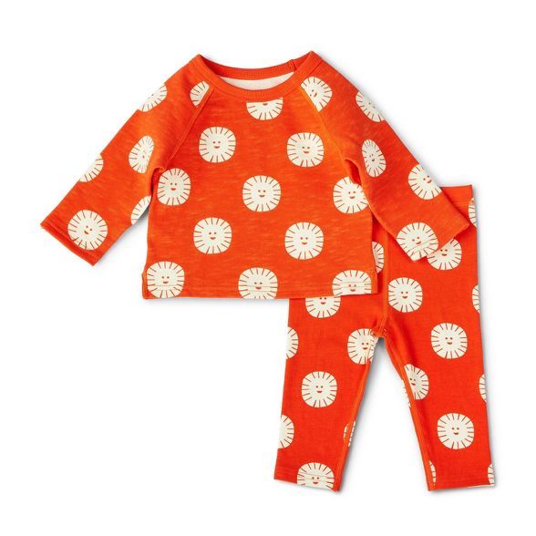 Baby Adaptive Sun Print Top & Bottom Set - Christian Robinson x Target Orange | Target