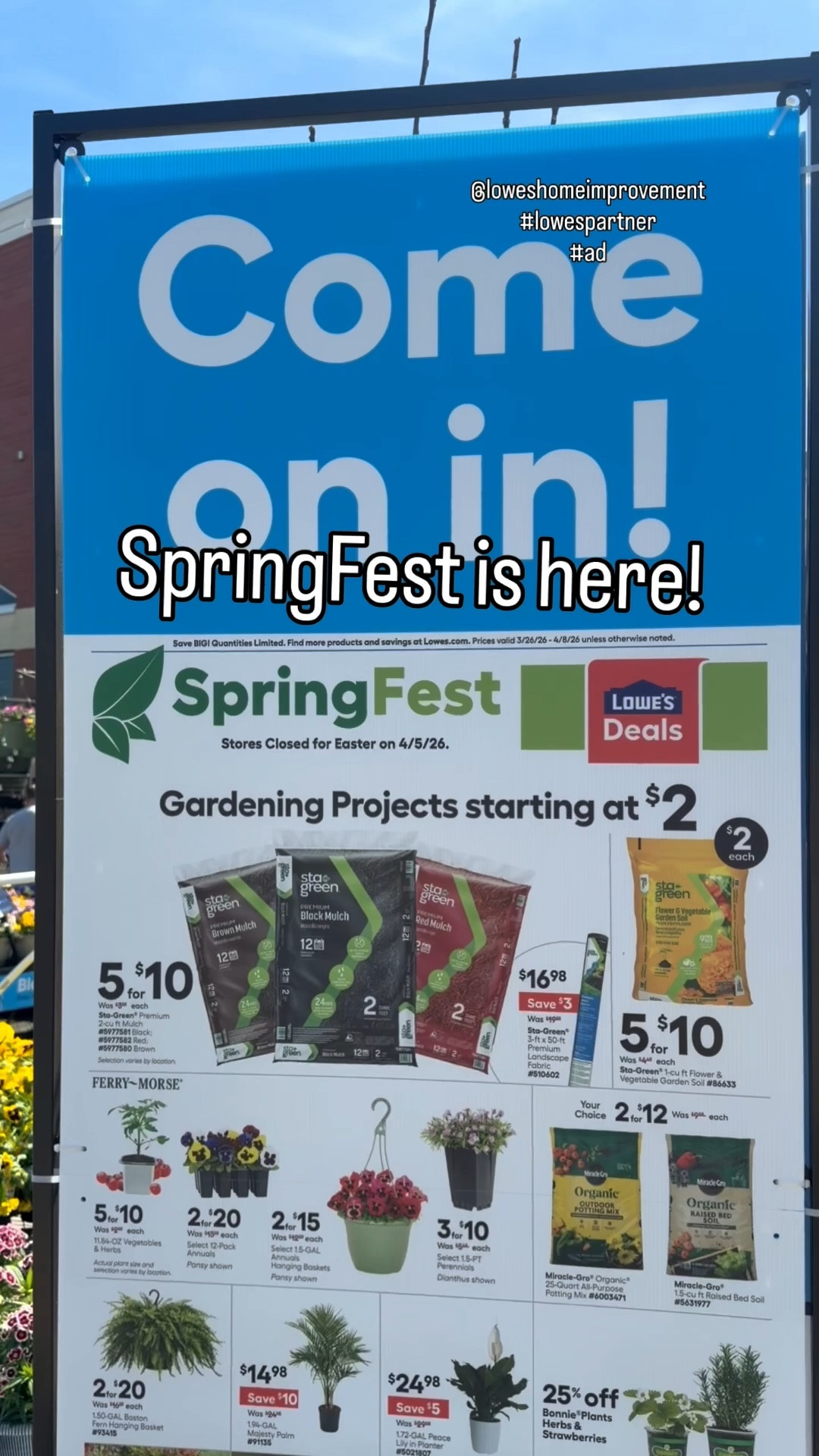 SpringFest @lowes is here! My favorite tools, finds for the garden and home are on sale!
#ad
#lowespartner

#LTKHome #LTKSeasonal #LTKSaleAlert
