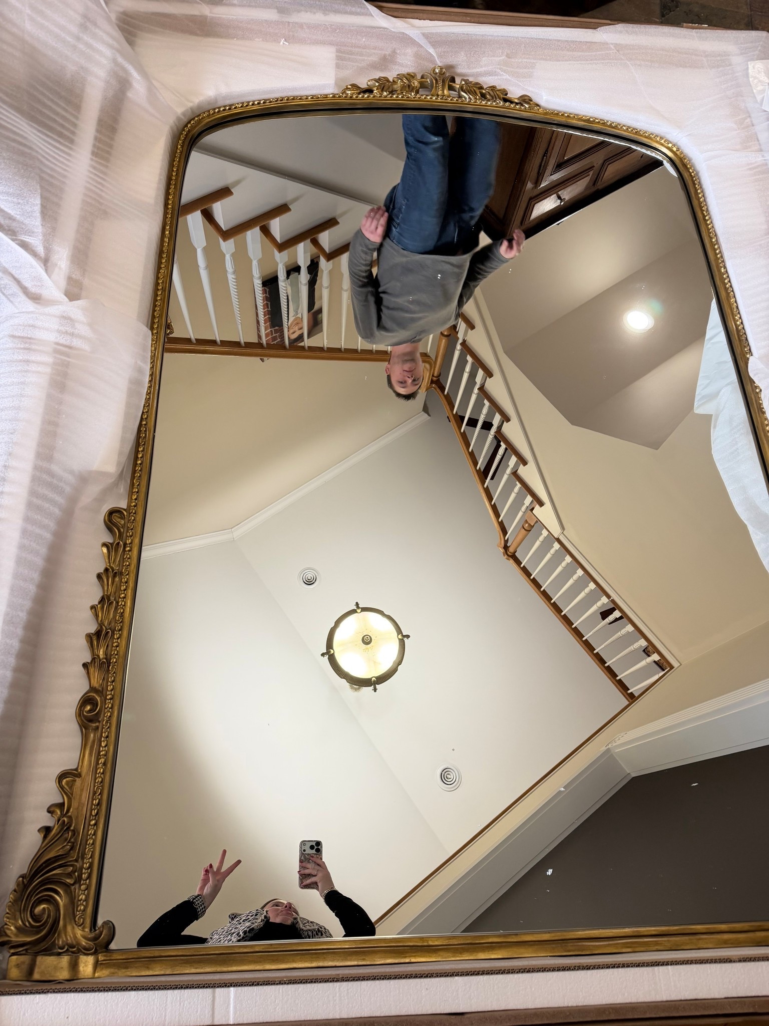 Just me and my ginormous Anthropology Primrose mirror😂 she is a gorgeous beauty queen!!! I can’t wait to set her up 

#LTKHome #LTKgrwm #LTKootd