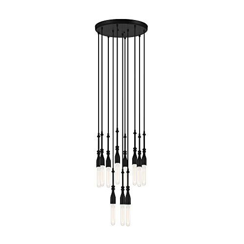DESIGNERS FOUNTAIN Louise 11 Light Chandelier, Matte Black, D231M-11CH-MB | Amazon (US)