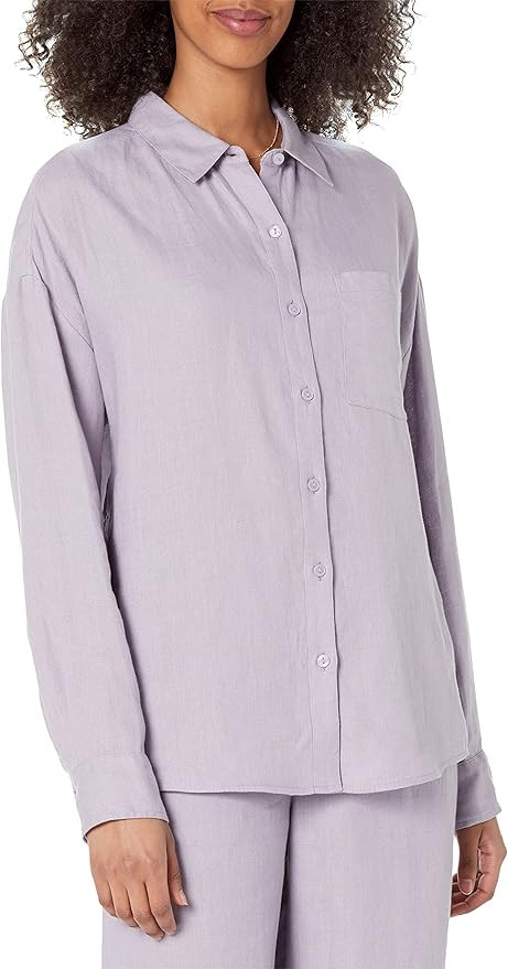 The Drop Women's India Relaxed Linen Loose-Fit Shirt | Amazon (US)