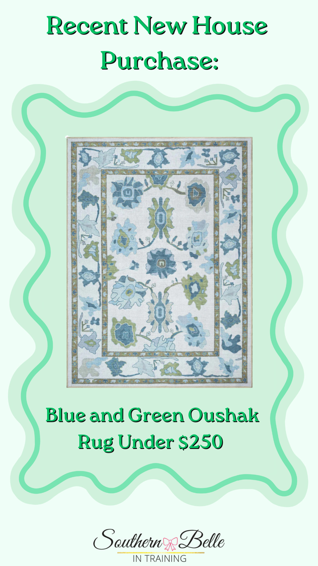 Oushak Rug || Blue and Green Rug || Area Rug Under $250 || Fame Rugs 

 #LTKHome