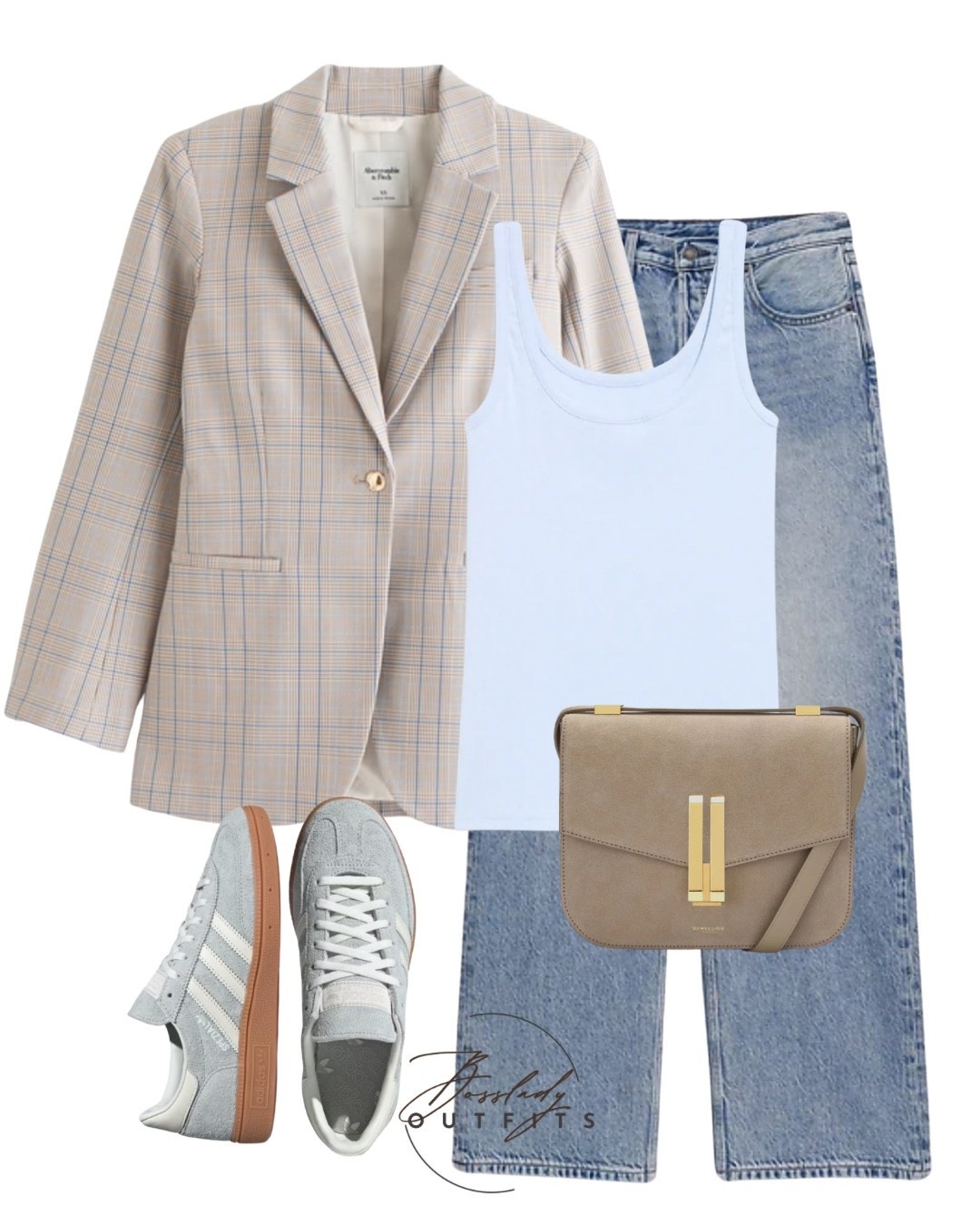The ultimate elevated casual uniform. ✨ You can't go wrong with an oversized plaid blazer, classic straight-leg jeans, and Adidas Spezials for an effortless everyday look.

#LTKshoes #LTKjeans #LTKstyletip
