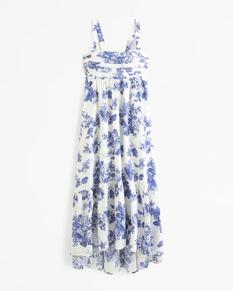 Emerson High-Low Midi Dress | Abercrombie & Fitch (US)