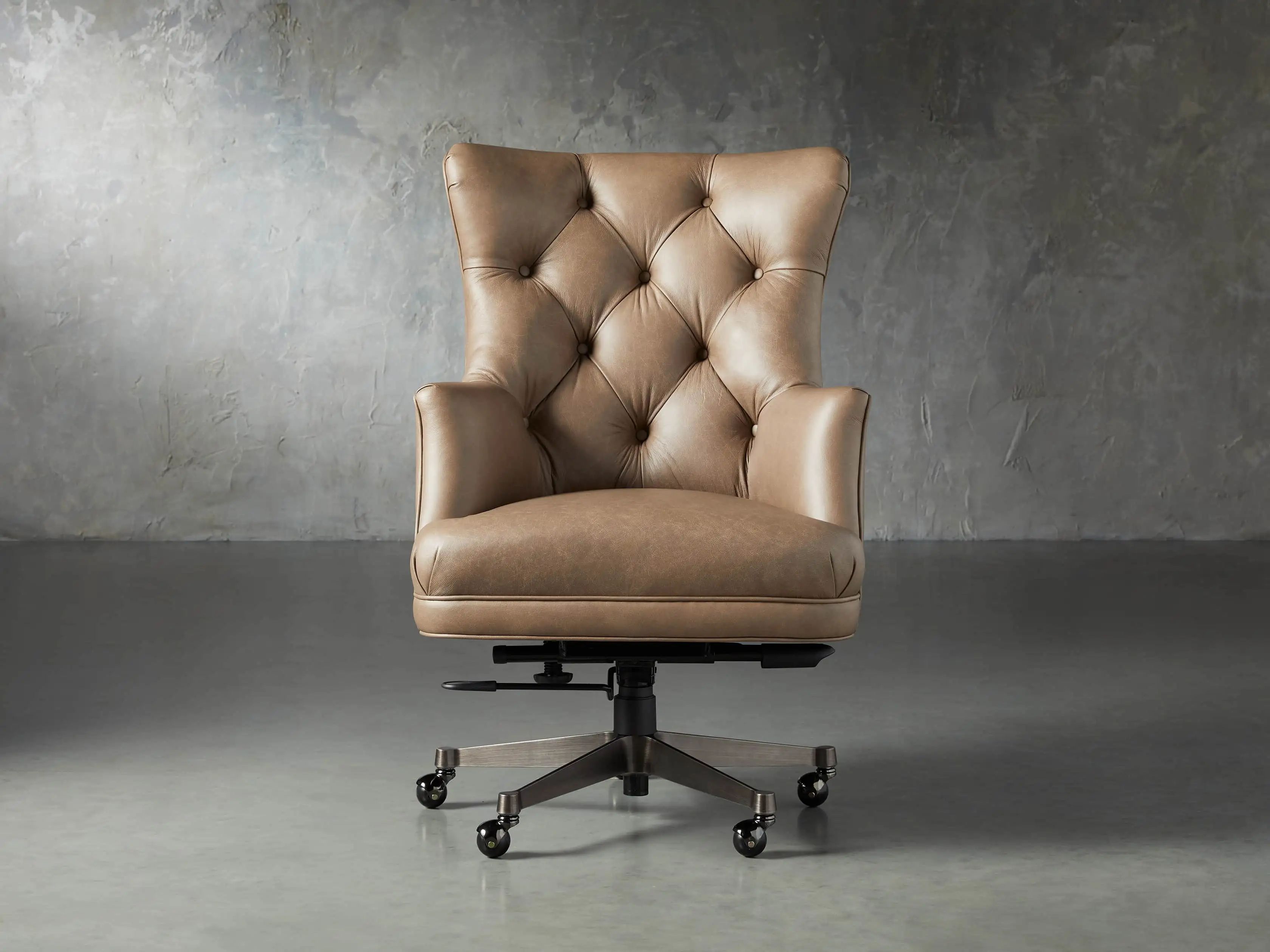 Addy Leather Desk Chair | Arhaus
