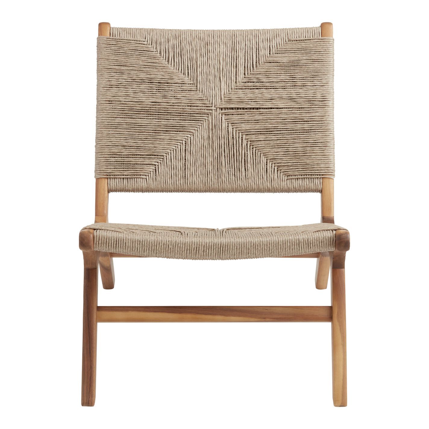 Girona Natural Woven Outdoor Accent Chair - World Market | World Market