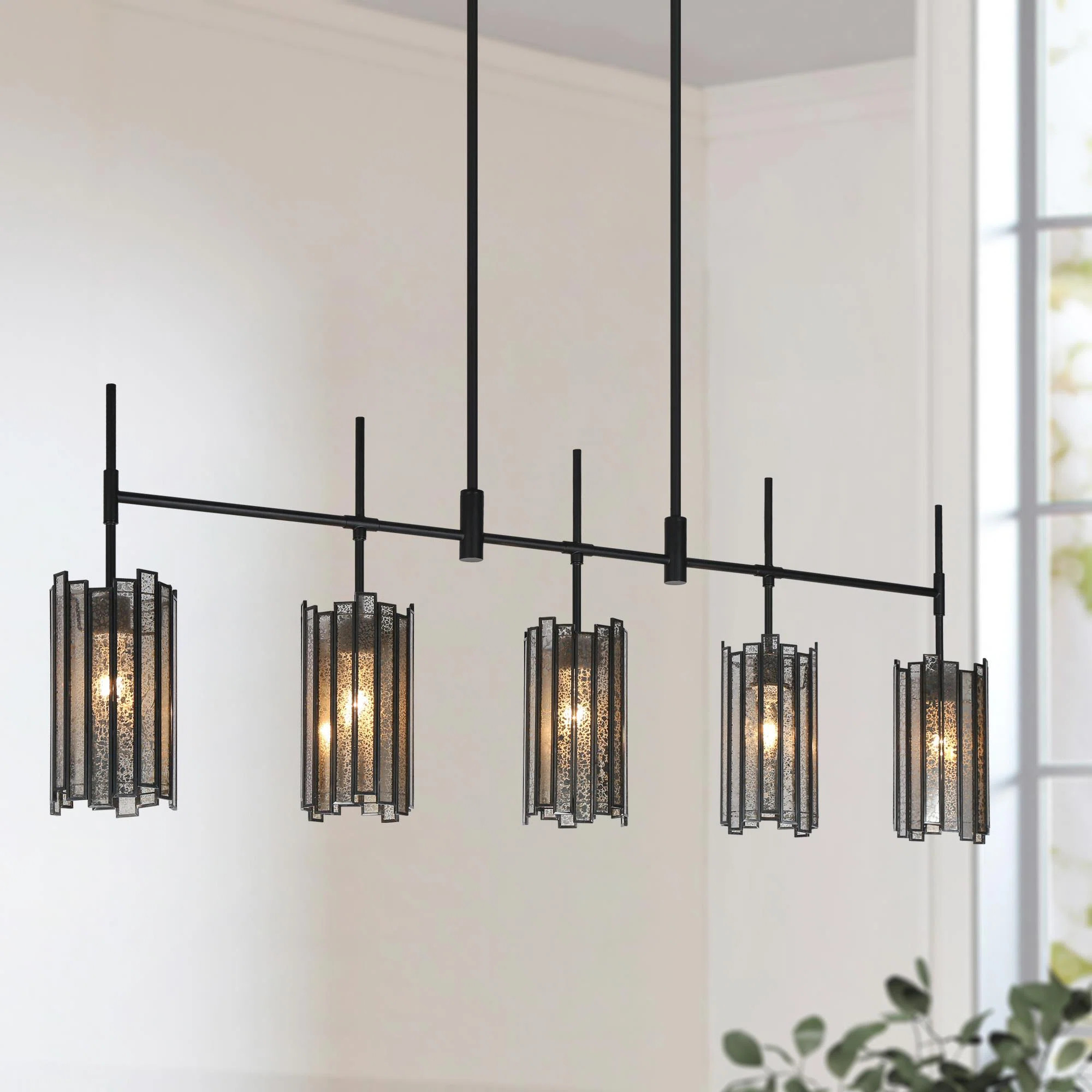 Willa Arlo™ Interiors Shoshoni Kitchen Island Modern Linear Chandelier | Wayfair | Wayfair North America