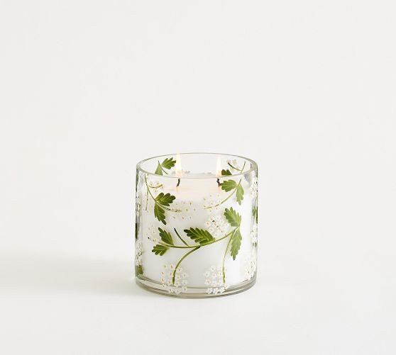 Hand Painted Flower Candle | Pottery Barn (US)