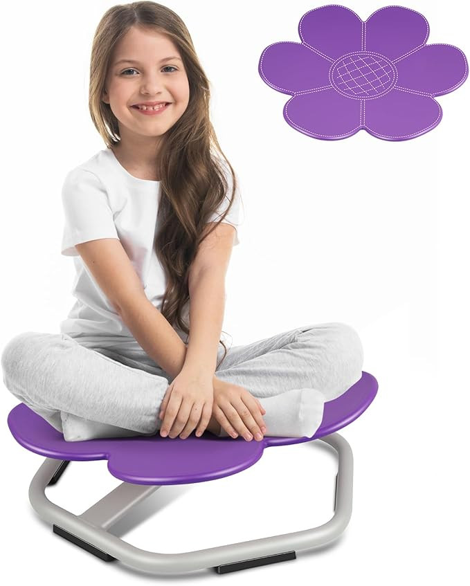 Kids Swivel Chair, Seat and Spinning Chair, Body Coordination Training Chair, Purple Petal Non Sl... | Amazon (US)