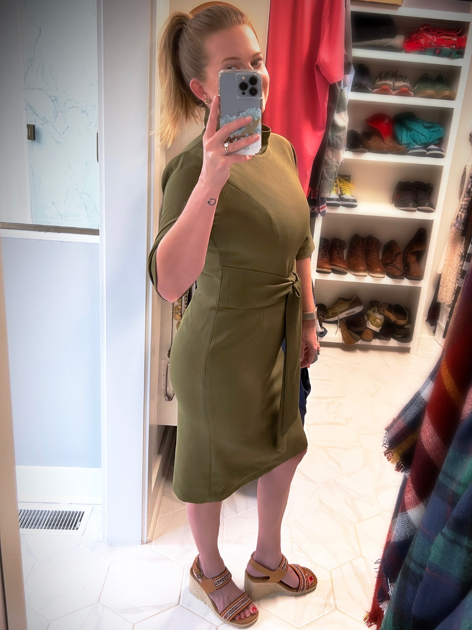 Toccin provides the ultimate working woman vibe. The dress is sold out but the chic top version is still available in long sleeve for fall!

#LTKbeauty #LTKstyletip #LTKworkwear