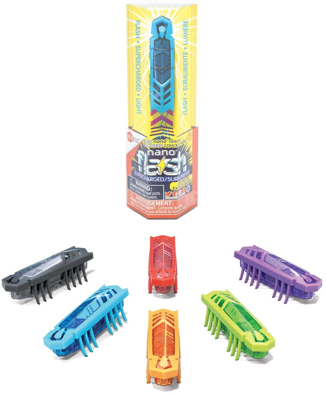 HEXBUG Flash Nano Single - Interactive Sensory Vibration Toy for Kids - Assorted Colors | Amazon (US)