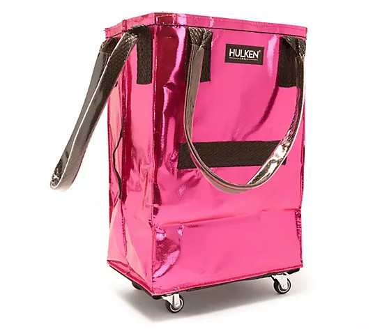 Hulken Small Rolling Tote w/ Zip Top & Button Closure - QVC.com | QVC