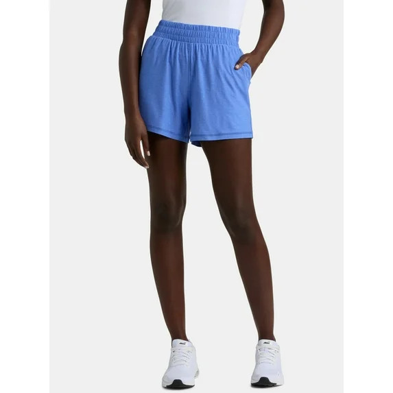 Athletic Works Women's and Women’s Plus ButterCore Soft Performance Gym Shorts, Available in 1,... | Walmart (US)