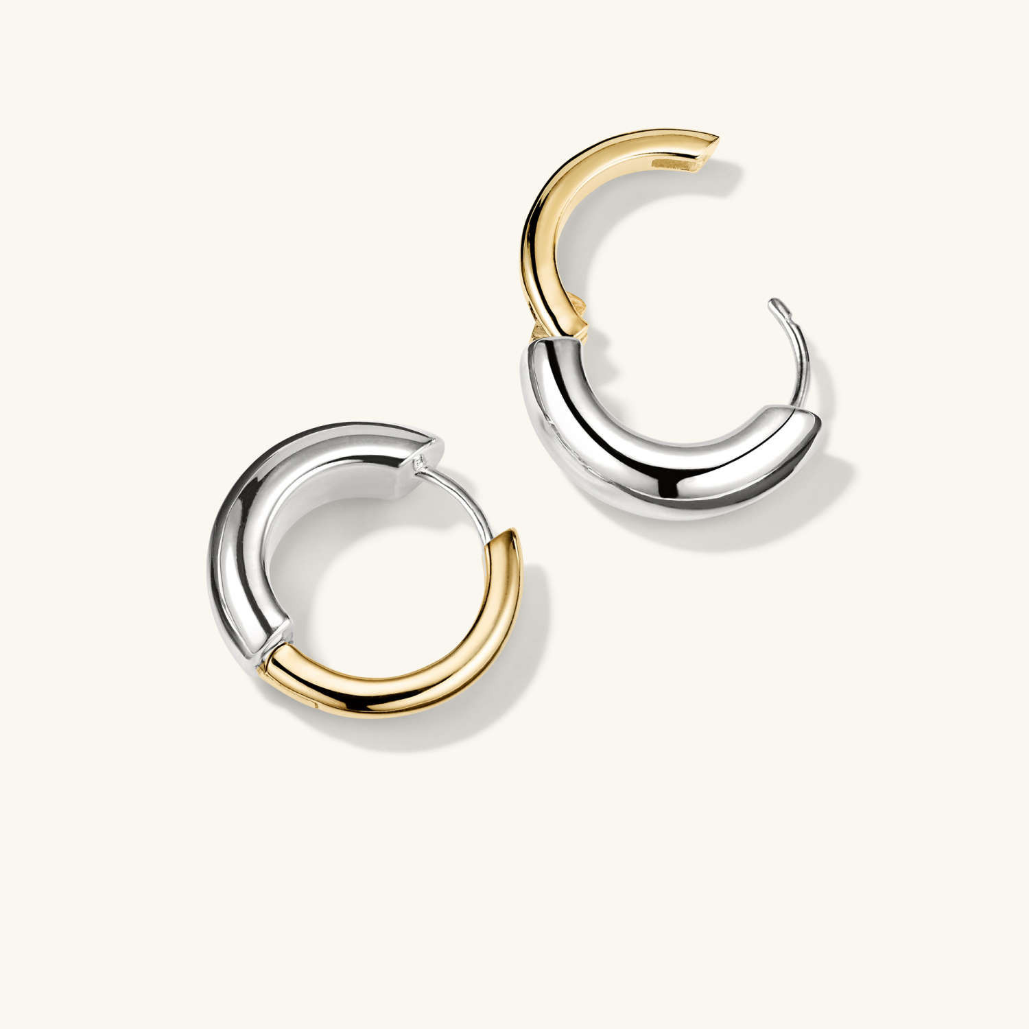 Mixed Medium Tube Hoops | Mejuri (Global)