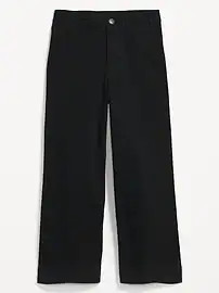 High-Waisted Crop Chino Wide-Leg Pants | Old Navy (US)