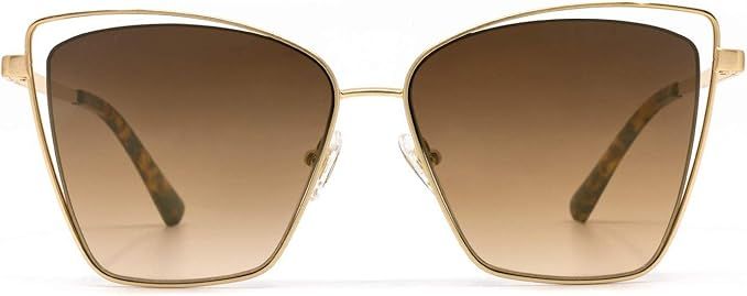 DIFF Eyewear - Becky III - Designer Cat Eye Sunglasses for Women - 100% UVA/UVB | Amazon (US)