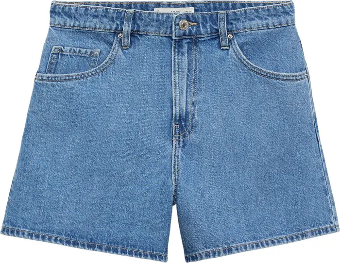 MANGO Zoey High Waist Denim Shorts | Nordstrom | Nordstrom