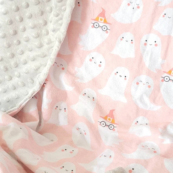 Halloween Baby Blanket Crib Blanket Toddler Blanket Ghost - Etsy | Etsy (US)
