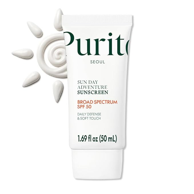 PURITO Korean Sunscreen SPF 50 | Lightest Texture, No White Cast, Broad Spectrum UVA/UVB | Oil-Fr... | Amazon (US)