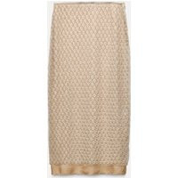 Zara - Beaded Sequinned Midi Skirt In Beige-Pink - M - Woman | Zara UK