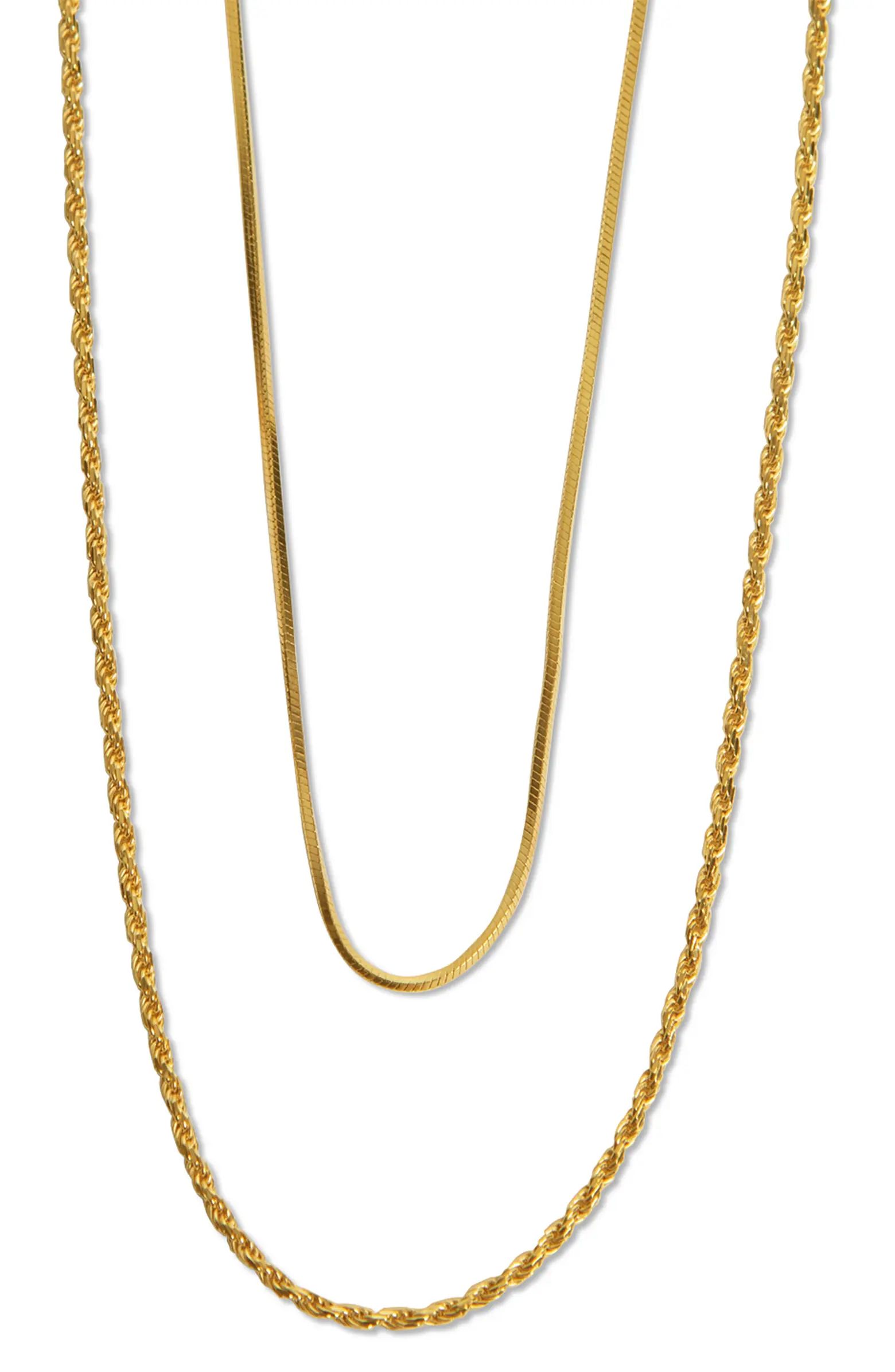 Rope & Serpentine Chain Layered Necklace | Nordstrom