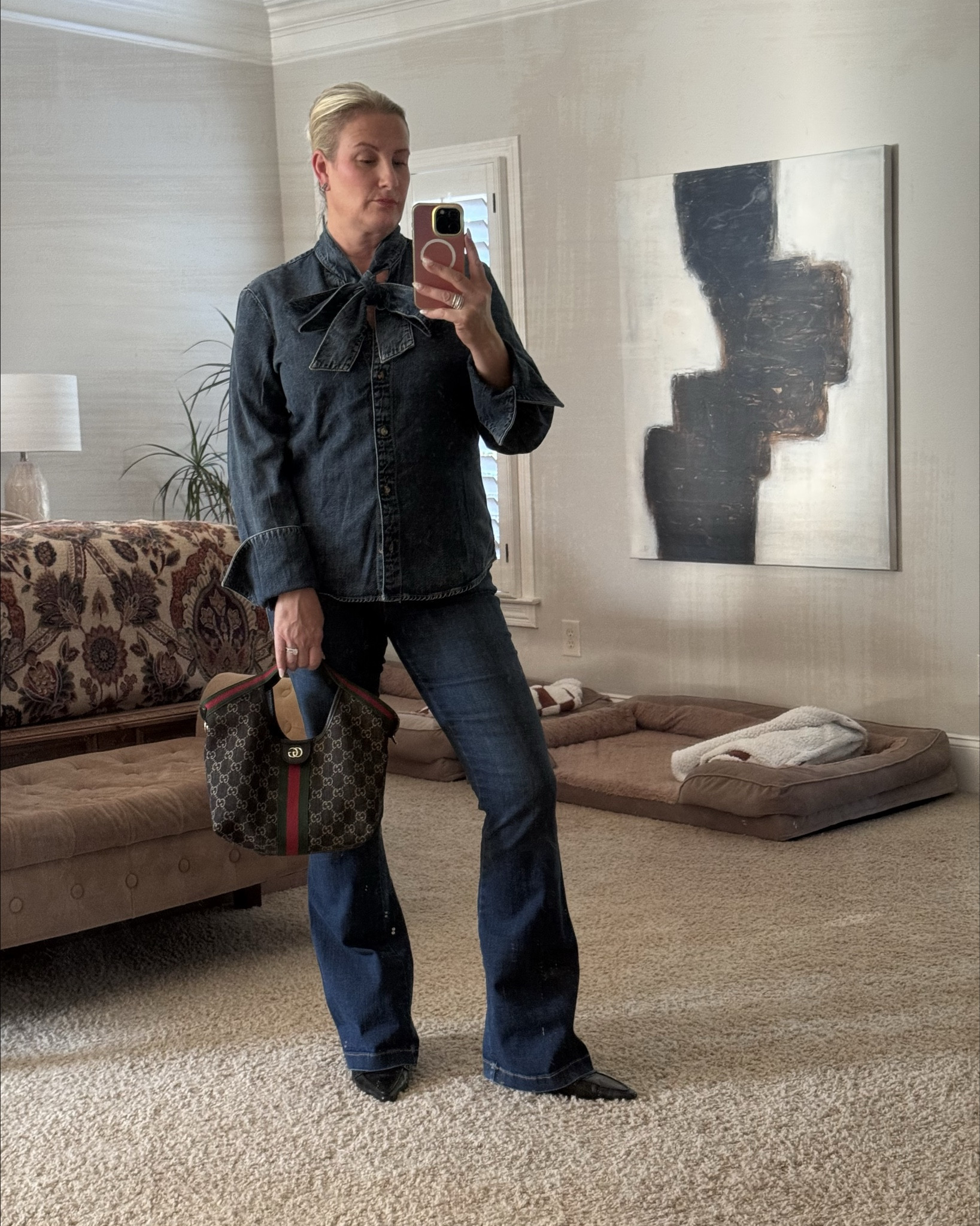 Denim on denim 

Dark denim, denim looks, denim on denim, denim bags, gucci bags, bows

#LTKItBag #LTKFindsUnder100 #LTKMidsize