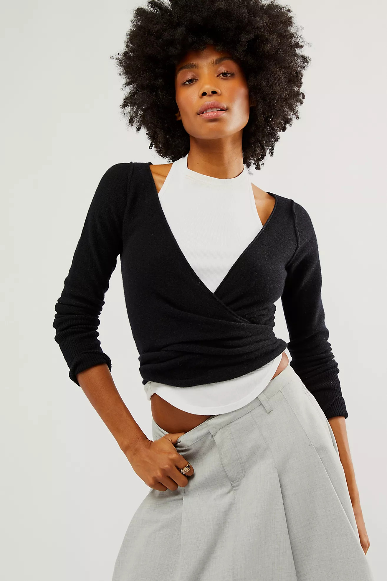 Cashmere Reversible Wrap Sweater | Free People (Global - UK&FR Excluded)