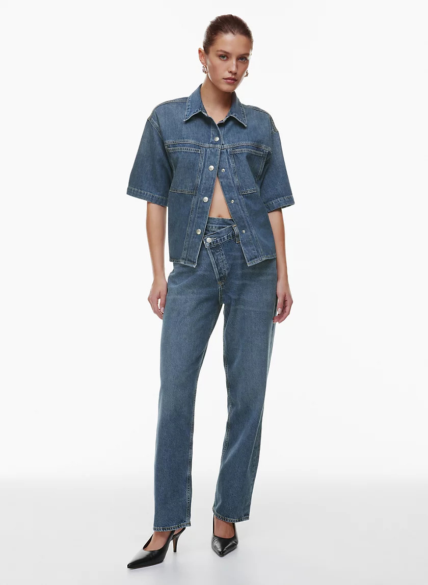 CRISS CROSS UPSIZED JEAN | Aritzia