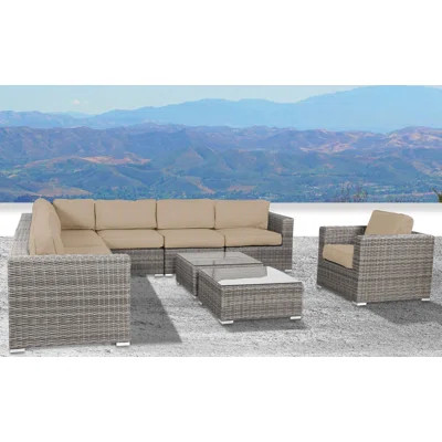 Eagan Fully Assembled 7 Person Seating Group with Cushions | Wayfair North America