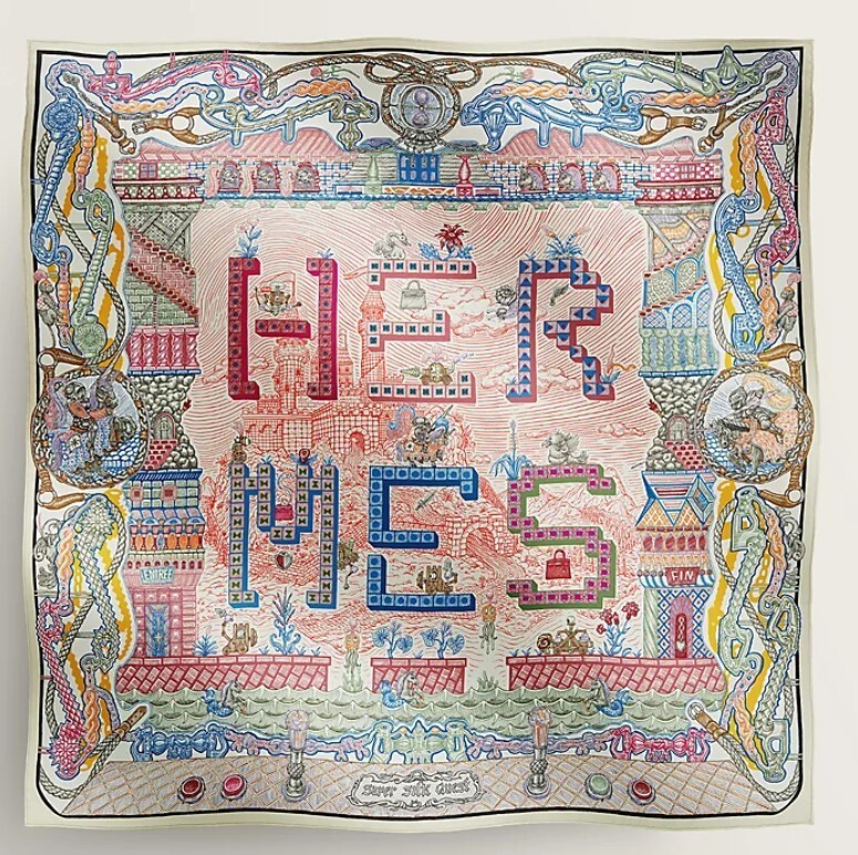 Hermes Scarf Fall Winter 2023 Collection super Silk Quest carre 90 silk NEW  | eBay | eBay US