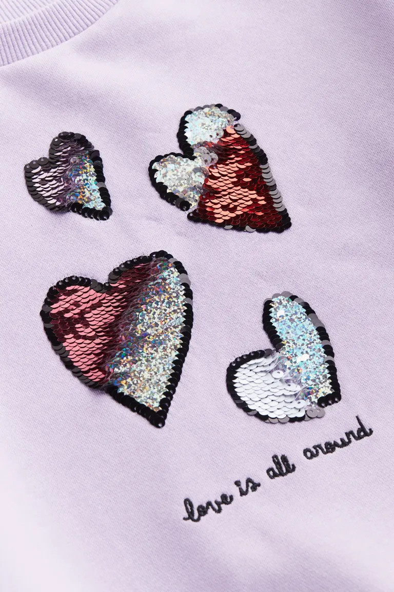 Sweatshirt with Motif | H&M (US + CA)