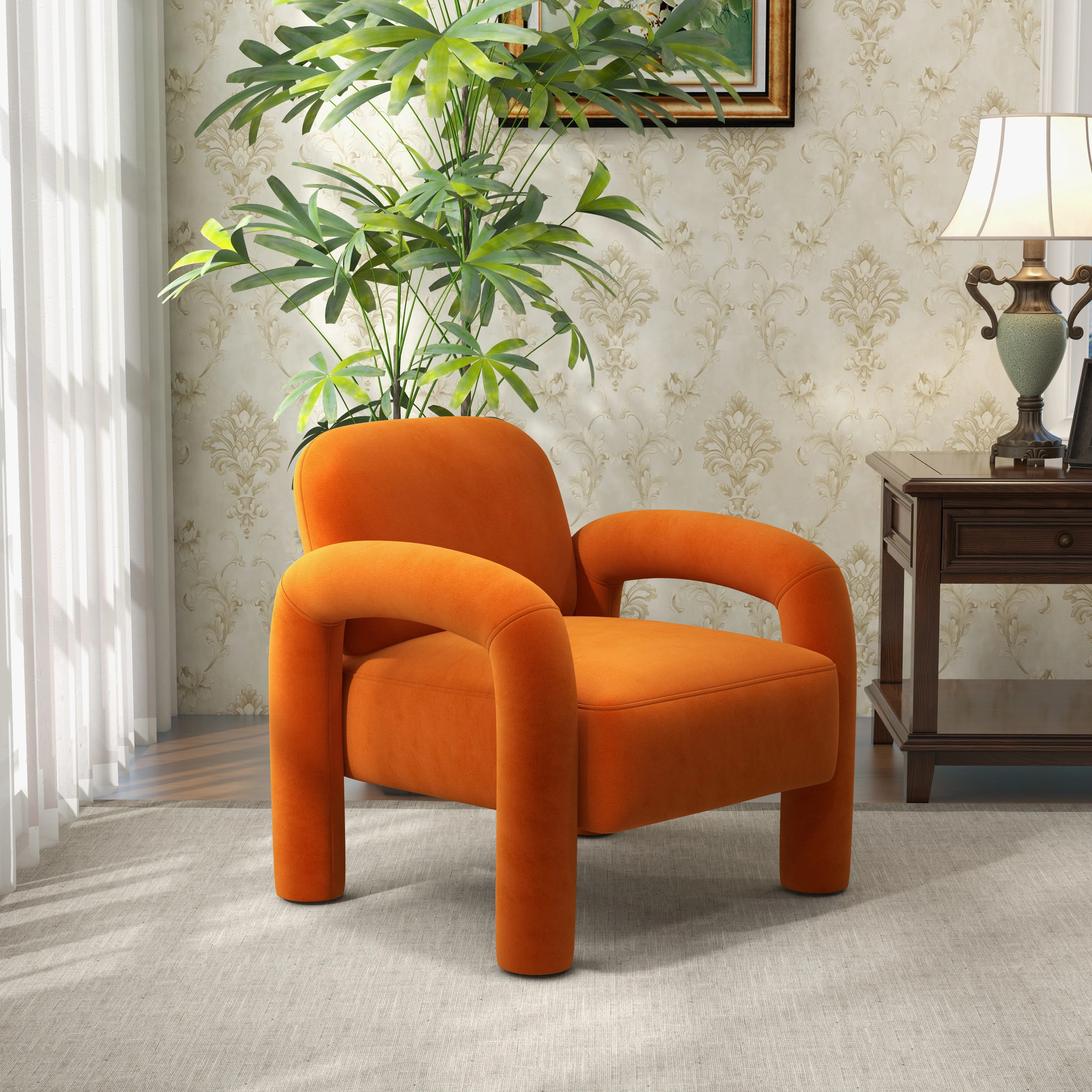 Iryanna 28'' Wide Velvet Armchair | Wayfair North America