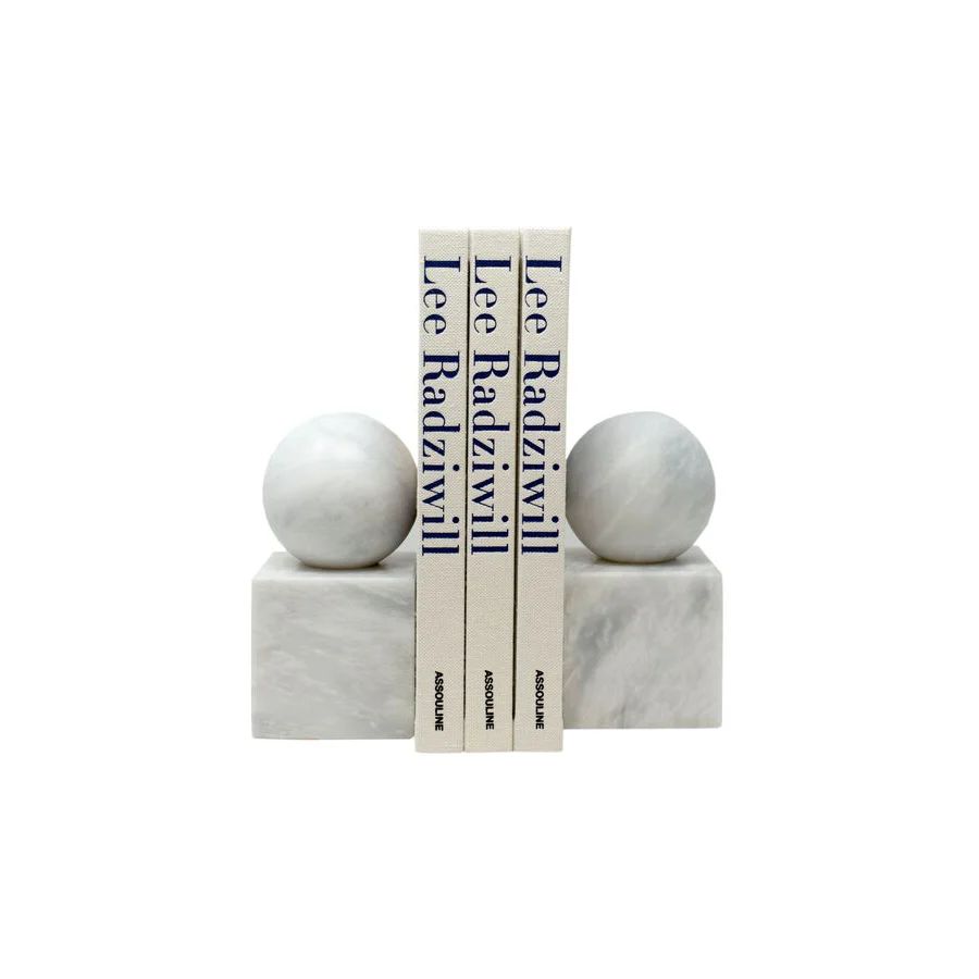 White Marble Bookends | Paloma & Co.