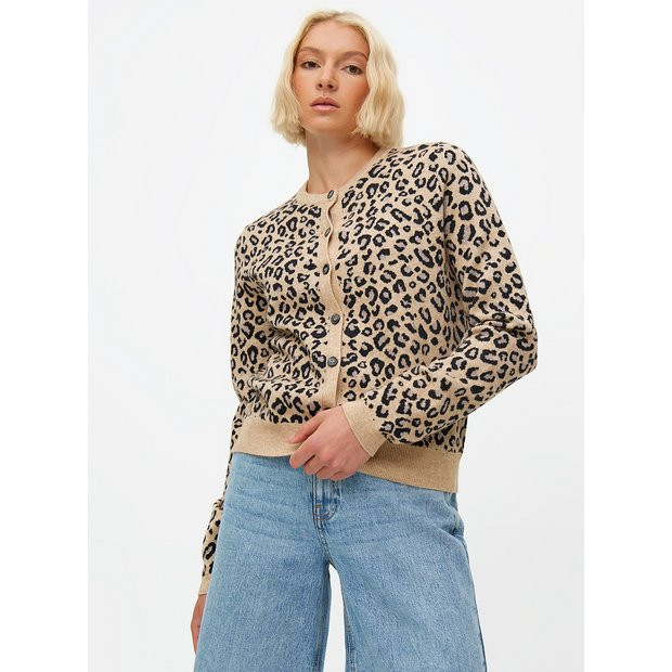 Buy Leopard Print Crew Neck Cardigan 12 | Cardigans | Tu | Tu Clothing