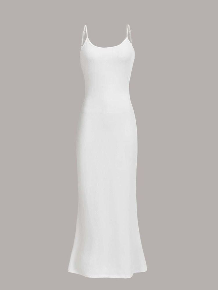 SHEIN EZwear Solid Maxi Cami Dress | SHEIN