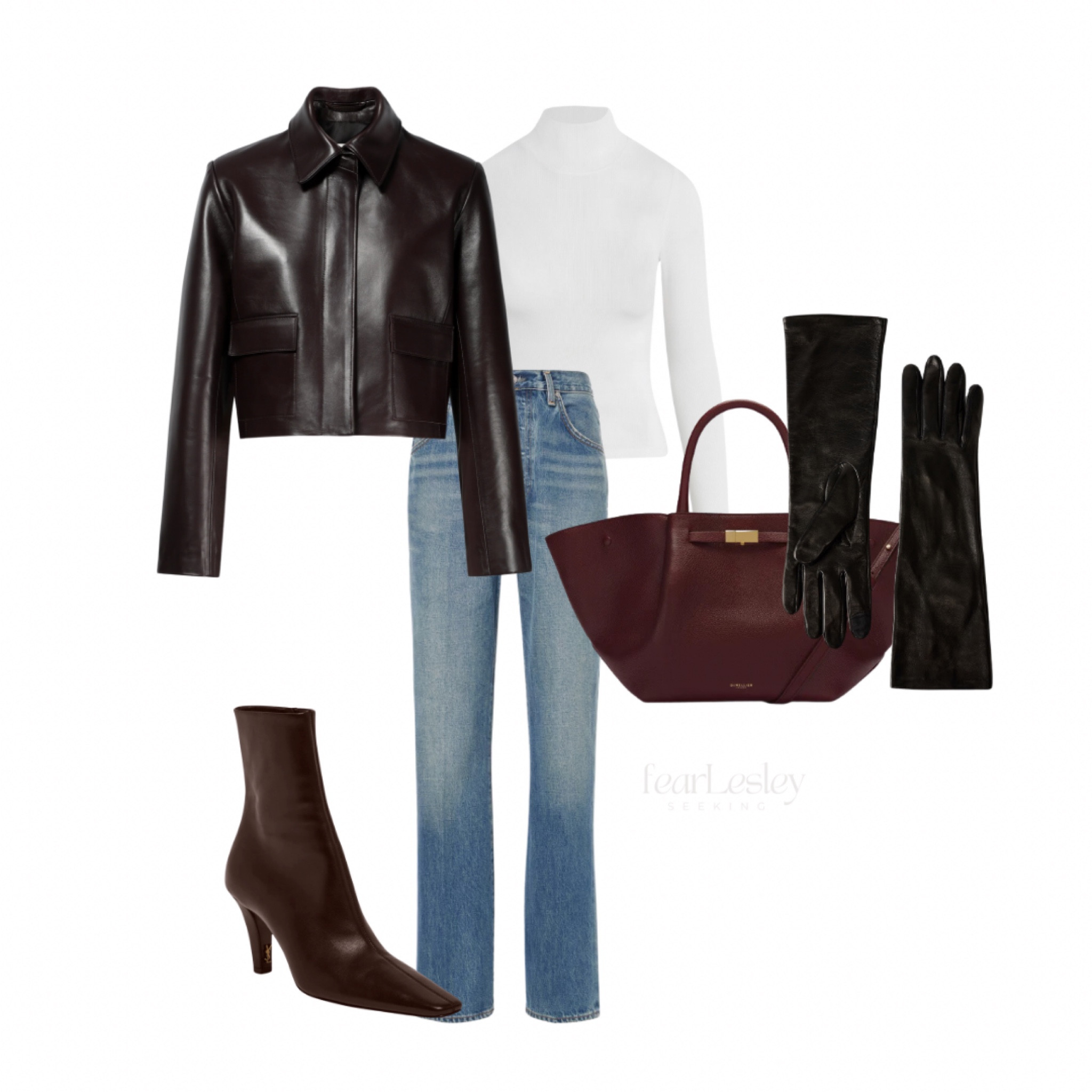 Styling this gorgeous leather jacket with denim and burgundy accents.

#LTKstyletip #LTKcanada #LTKover50style