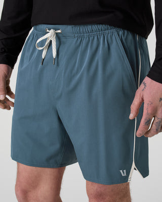 Vuori Trail Shorts 2.0 | Pacific/Heather Grey | Medium | Vuori Clothing (US & Canada)