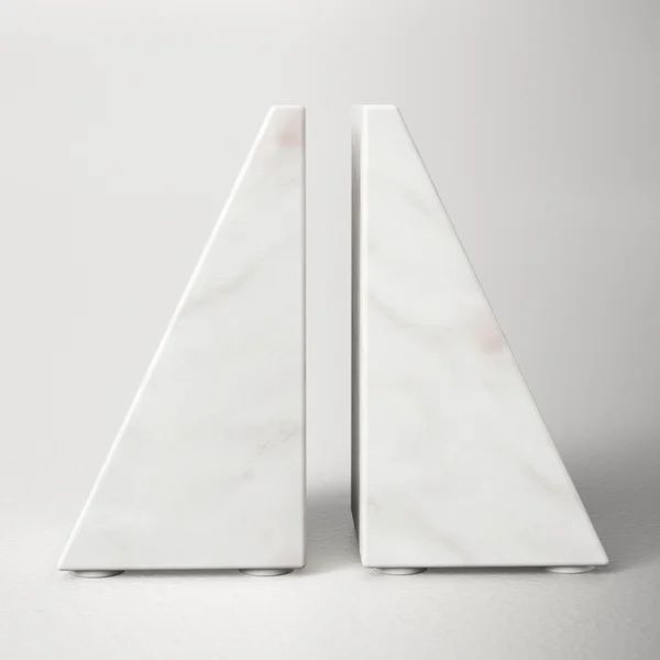Marble Non-skid Bookends (Set of 2) | Wayfair North America