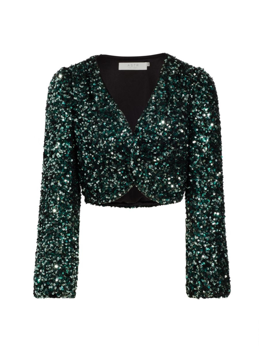 ASTR The Label Nix Sequin Top | Saks Fifth Avenue